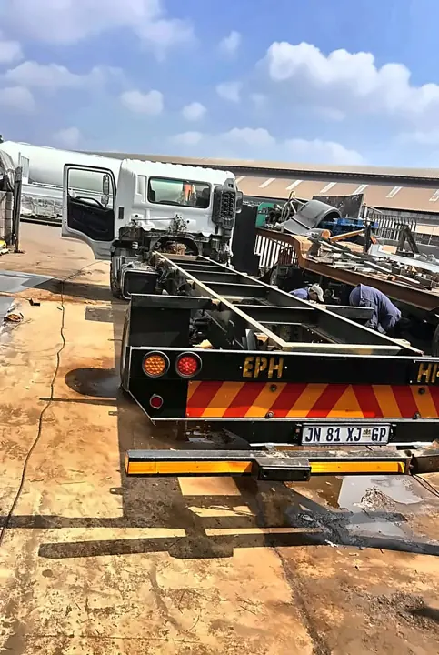 Chassis rebuild in the yard